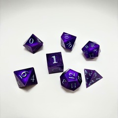 Purple Color Dice set of 7